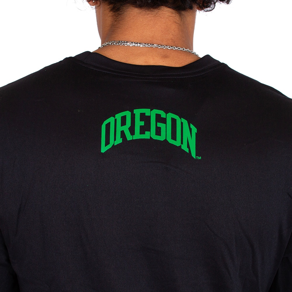 Classic Oregon O, Nike, Black, Long Sleeve, Performance/Dri-FIT, Men, Basketball, Shooting, Sideline, T-Shirt, 813662